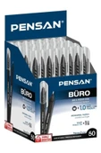 Pensan Büro Siyah Tükenmez Kalem Ince Uçlu 50li - 1