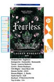 BETA byou Fearless (Karton Kapak) 14+ Yaş Lauren Roberts'ın Fantastik/Romantik Roman+Sezgistore Ayraç+Kalem - 1