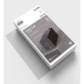 Simex Universal GAN Şarj PD/QC 3.0 65W Şarj Cihazı Çift Type-C ve Tek USB Çıkışlı SPS-06 Boost - 2