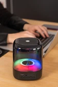 Jopus Radyolu RGB LED'li Stereo Ses Bass Bluetooth Hoparlör Castor - 2