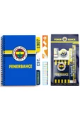 Fenerbahçe Lisanslı Spiralli Planlayıcı Bloknot Ayraçlı Karton Kapak ve 6'Lı Kırtasiye Seti+Sezgist thumbnail 1