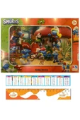 Ks Games The Sumurfs/Şirinler Frame Puzzle/Yapboz 24 Parça 3+ Yaş ve Sezgi Store Cetvel - 1