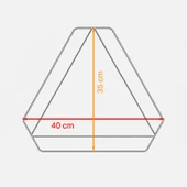 Üçgen Reflektörlü Kırmızı Uyarı Levhası Traktörler Römorklar İçin 35x40 TSE Onaylı Uyarı Levhası thumbnail 4