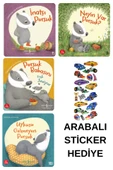 ARABALI STİCKER HEDİYELİ - OKUL ÖNCESİ RESİMLİ KİTAPLAR MASAL - PORSUK SERİSİ 4 KİTAP thumbnail 1