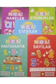 Ema Kitap Neşeli Harfler, Matematik, Çizgiler, Etkinlikler, Sayılar Seti 5 Kitap thumbnail 2