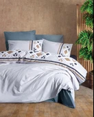 COTTON BOX PUFF NAKIŞLI NEVRESİM TAKIMI STESSO GRİ thumbnail 1