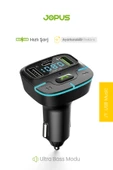 Jopus F9 Araç Fm Transmitter 5.3 Bluetooth Araç Kiti Usb Type-C Hızlı Şarj Çıkışlı Çakmaklık Girişli - 1