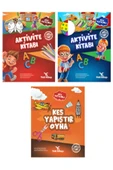 yeti kitap 3-6 Yaş Anaokulu Okul Öncesi Etkinlikler Seti 3 Lü Set thumbnail 1