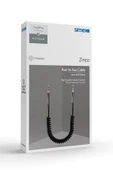 Simex 3.5mm Kumaş Spiralli AUX Kablosu SA-01 Zinco - 4