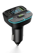Jopus F9 Araç Fm Transmitter 5.3 Bluetooth Araç Kiti Usb Type-C Hızlı Şarj Çıkışlı Çakmaklık Girişli - 2
