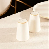 Fecra Ivory Tuzluk ve Biberlik Altın Yaldızlı - 5