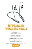 Azeada AZ-BN02 Boyun Askılı  Bluetooth Kulaklık - 6