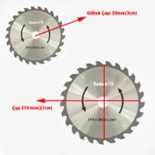 Sunta MDF Kesme 24 Diş 210x30x25 mm Profesyonel Ahşap Kesim Uyumlu Dairesel Testere Bıçağı Modeli thumbnail 4