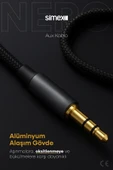 Simex Type C DAC 3.5mm Kumaş Aux Ses Kablosu Stereo Destekli 1.1m Nero - 5