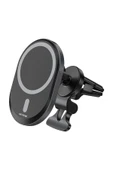 Simex Peteğe Takmalı Wireless Magsafe Hızlı Şarj 15 Watt Araç İçi Telefon Tutucu ve Temassız Şarj Aleti Cargador - 1