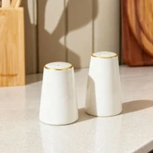 Fecra Ivory Tuzluk ve Biberlik Altın Yaldızlı - 1