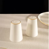 Fecra Ivory Tuzluk ve Biberlik Altın Yaldızlı - 3