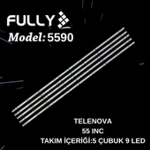 Fully-set-5590 Telenova, 55s8001, 55nsk9001, Led Bar, Backlıght, Sj.ym.d5500901-3030cs-m, Ms-hk-t550-p9-g-3030-2.1 Tv Le - 1