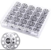 25 Adet Dikiş Makinesi Bobinleri Boş Metal Bobinler Makara Bobin Dikiş Makinesi thumbnail 1