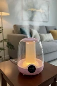 Glr K07 Pembe Çift Spreyli Ultrasonik Sessiz Hava Nemlendirici ve Gece Lambası | 3L Kapasite - 1