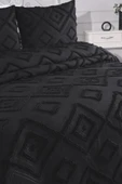 Çeyiz Diyarı Samira 3 Parça Çift Kişilik Pike Takımı Siyah thumbnail 6