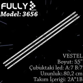 Fully Set-3656 Vestel 43 Inc 2a+1b Adet (set) Vestel Soketli Tv Led Bar - 1