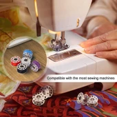 25 Adet Dikiş Makinesi Bobinleri Boş Metal Bobinler Makara Bobin Dikiş Makinesi thumbnail 2