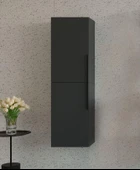 Orka Pure 40 cm Mat Antrasit Banyo Çamaşır Boy Dolabı thumbnail 1