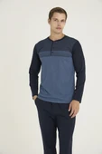 MDB Kocabey 9218 Erkek Midi Yaka Pijama Takım - 1
