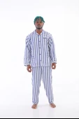 MDB Kocabey 4007 Uzun Kol Çizgili Gaffur Erkek Pijama Takım thumbnail 1