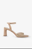 Stato Kadın Topuklu Sandalet Nude Beyaz thumbnail 1