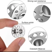 25 Adet Dikiş Makinesi Bobinleri Boş Metal Bobinler Makara Bobin Dikiş Makinesi thumbnail 5