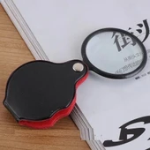 5x50mmmini Büyüteç,cepte Taşınan,optik Lens Katlanabilir Deri Kaplamaxx1051 thumbnail 3