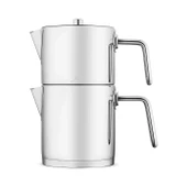 Jumbo Metalix 14 Parça Çelik Çeyiz Seti (Metalix 8 Parça Çelik Tencere Seti-Metalix Full Metal Çaydanlık-3'lü Cezve) thumbnail 11