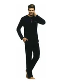MDB US Polo 17384 Erkek Uzun Kol Pijama Takımı - 1