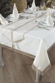 Simay Masa Örtüsü 26 Parça Bej thumbnail 7