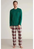 MDB Nautıca M630 Erkek Uzun Kollu Ekoseli Pijama Takımı - 1