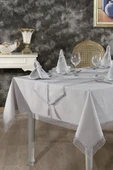 Simay Masa Örtüsü 26 Parça Gri thumbnail 1