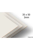 Feoly Art 3 mm 35x50 MDF Plaka (3 ADET) - Hobi, Maket, Ahşap El Sanatları İçin Uygun (3`lü Paket) - 2