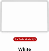 TESLA MODEL Y VE JUNİPER İÇİN UYUMLU EKRAN ÇERÇEVESİ KORUMA SLİKON BEYAZ thumbnail 1