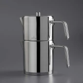 Jumbo Metalix 14 Parça Çelik Çeyiz Seti (Metalix 8 Parça Çelik Tencere Seti-Metalix Full Metal Çaydanlık-3'lü Cezve) thumbnail 3