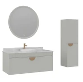 Orka Molino 120 cm Kaşmir Banyo Dolabı Takımı ve Boy Dolabı thumbnail 1