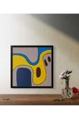 Feoly Art 22x22 cm El Boyaması Duvar Tablosu – Tuval Üzeri Modern Tasarım – Salon ve Ofis Uyumlu - 1