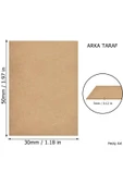 Feoly Art 3 mm 30x50 MDF Plaka (4 ADET) - Hobi, Maket, Ahşap El Sanatları İçin Uygun (4`lü Paket) - 3
