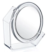 Oval  Makyaj Aynası 360 Derece Dönen Çift Taraflı Yakınlaştıran Ayna thumbnail 2