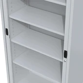 Sürgülü Kapaklı Metal Ayakkabılık – Geniş Raflı Kiler & Arşiv Dolabı thumbnail 7