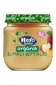 Hero Baby Organik Elma Şeftali Kavanoz Maması 120 gr thumbnail 1