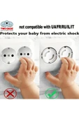 NACTUMU Bebek ve Çocuk Güvenliği İçin Priz Koruma Kapağı, 6 Adet Priz Kapatıcı ve Muhafazası - 6