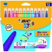 BIC Kids Kid Couleur Baby Keçeli Boya Kalemi, 12'li Kutu thumbnail 1