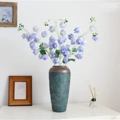 Yapay Çiçek Çan Çiçeği Mavi 85cm Tek Dal Kumaş Çiçek Uzun Dal thumbnail 2